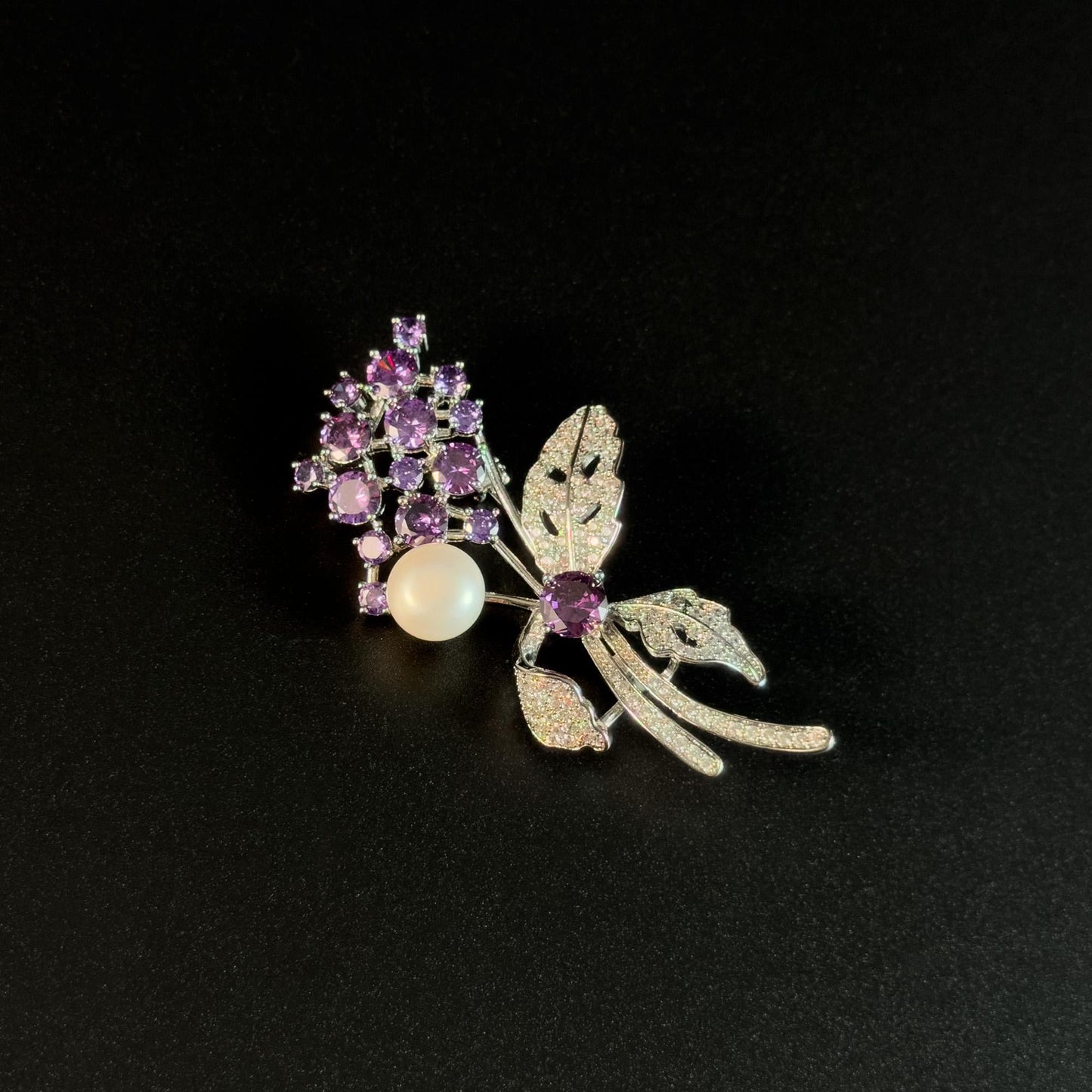 Pearl Wisteria Brooch