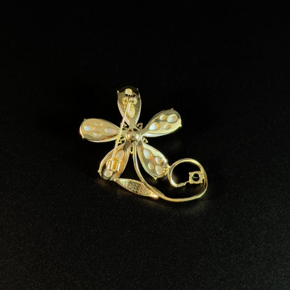 Shell Flower Brooch