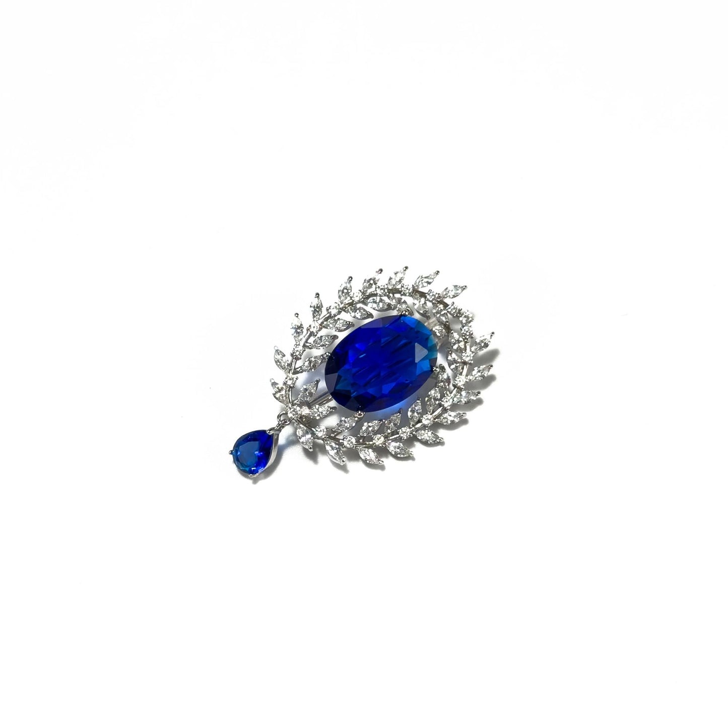 Sapphire Pendant Brooch