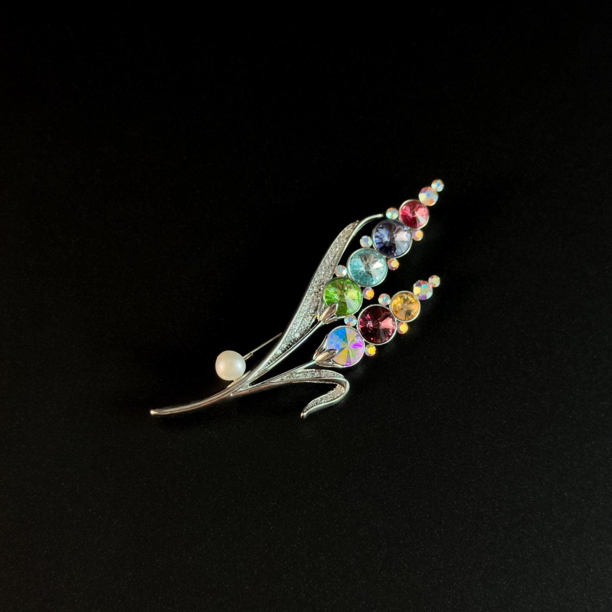 Colorful Wheat Ear Brooch