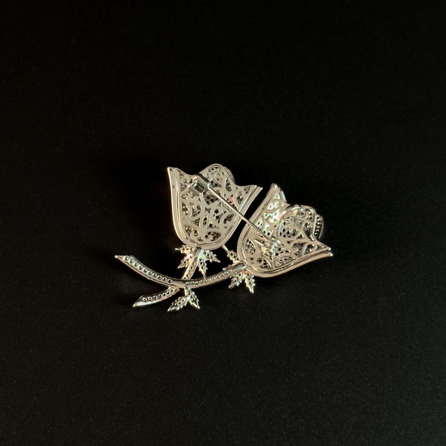 Double Flower Brooch