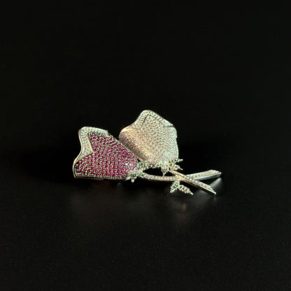 Double Flower Brooch