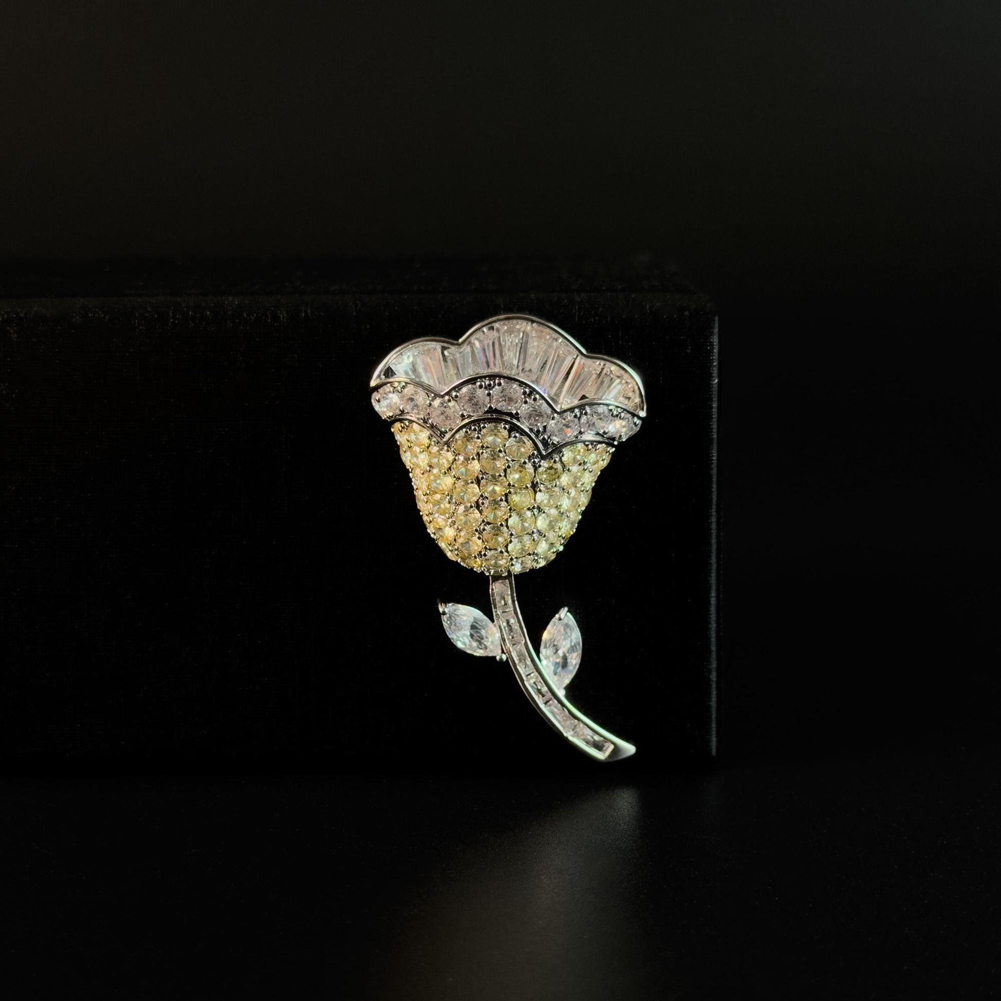 Yellow Tulip Bouquet Magnetic Cufflinks