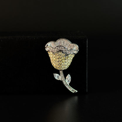 Yellow Tulip Bouquet Magnetic Cufflinks