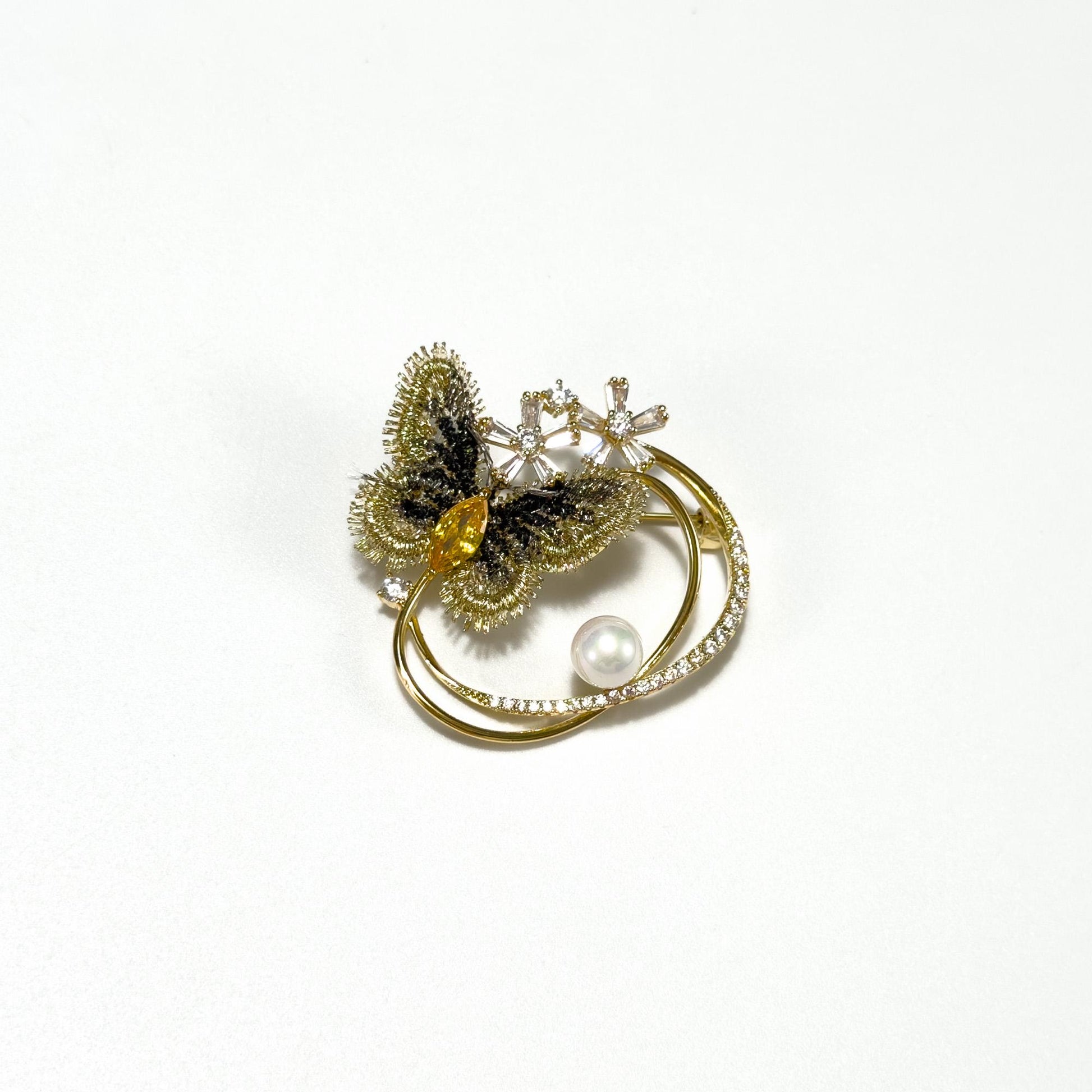 Lace Butterfly Brooch