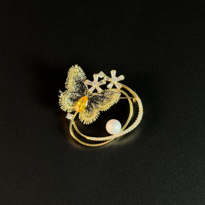 Lace Butterfly Brooch