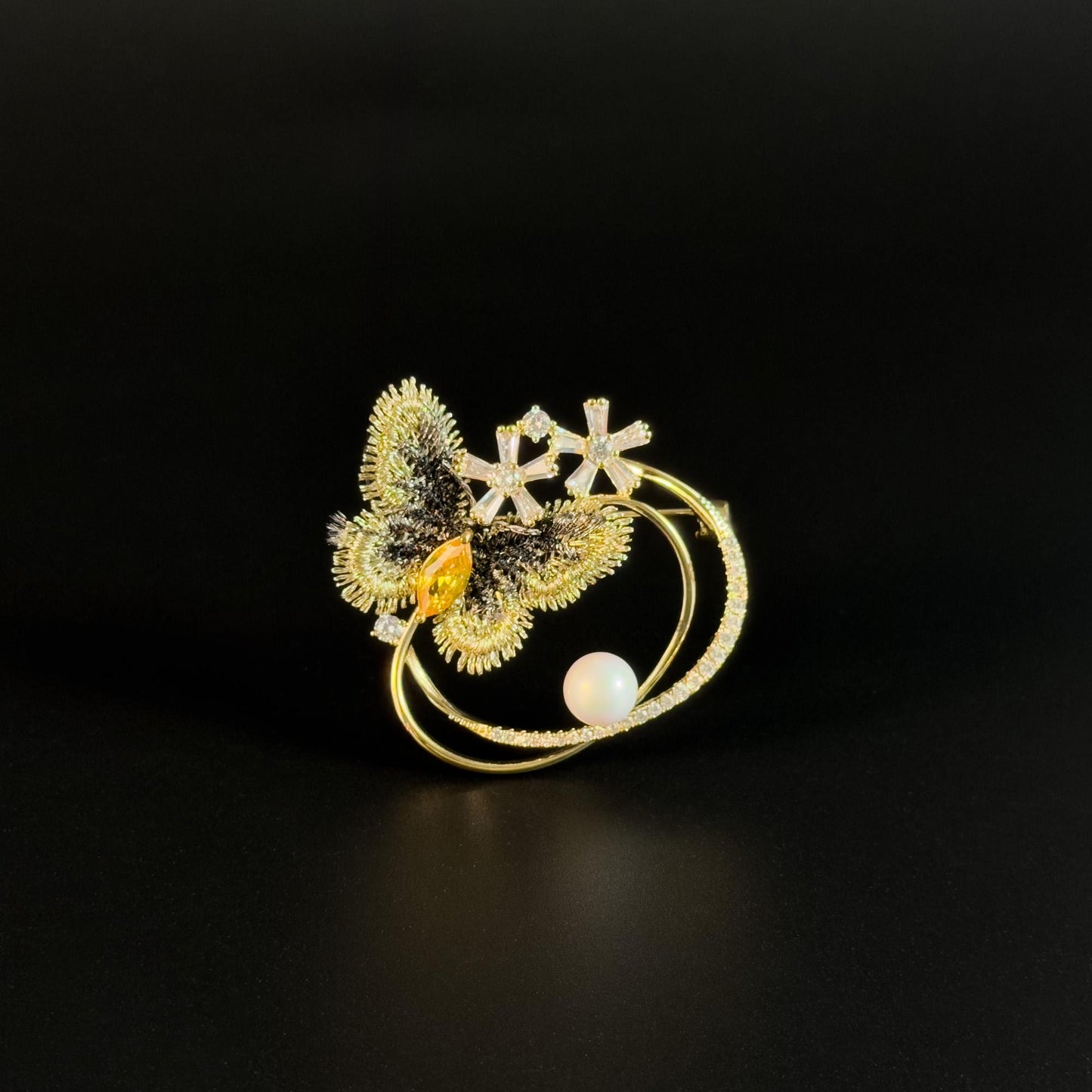 Lace Butterfly Brooch