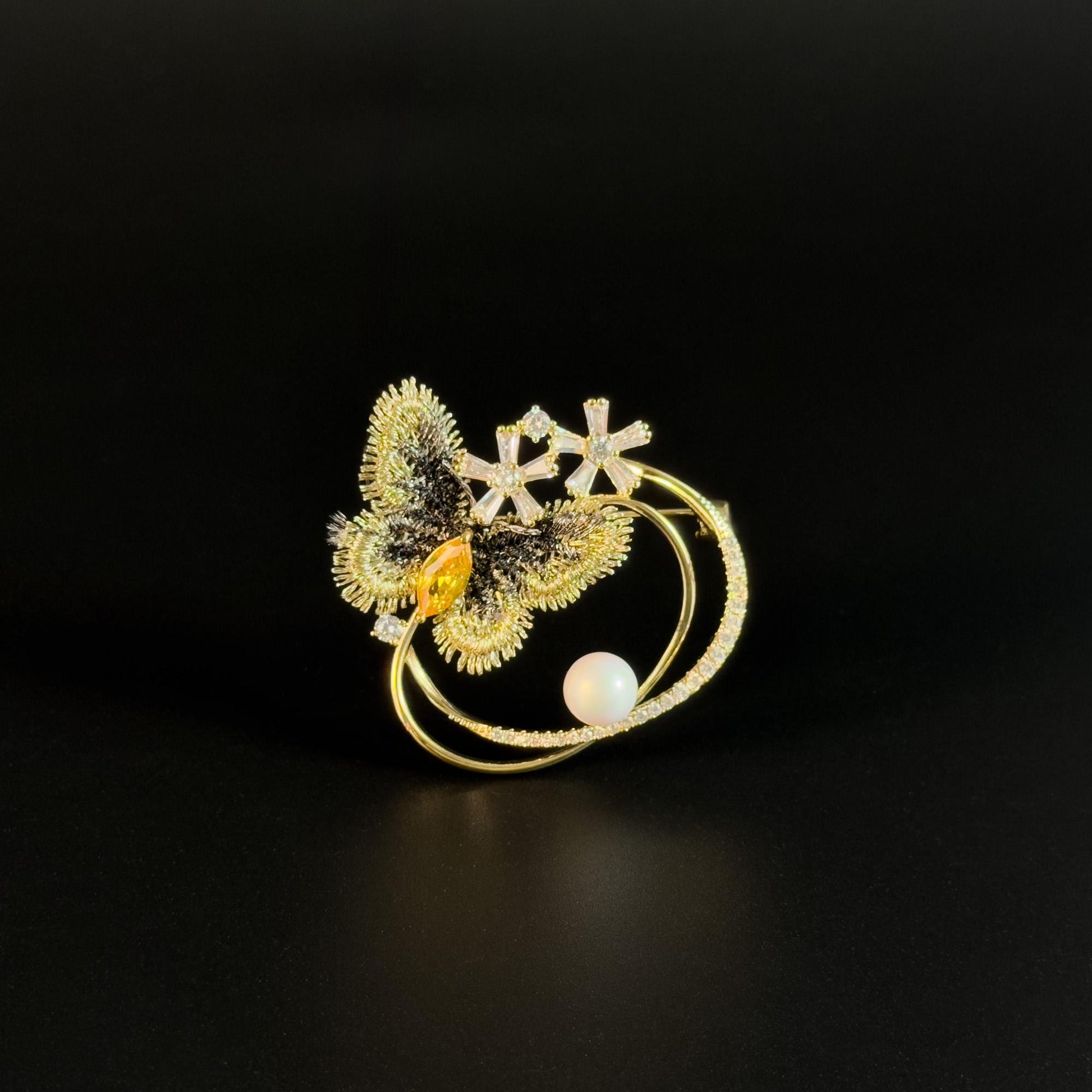 Lace Butterfly Brooch