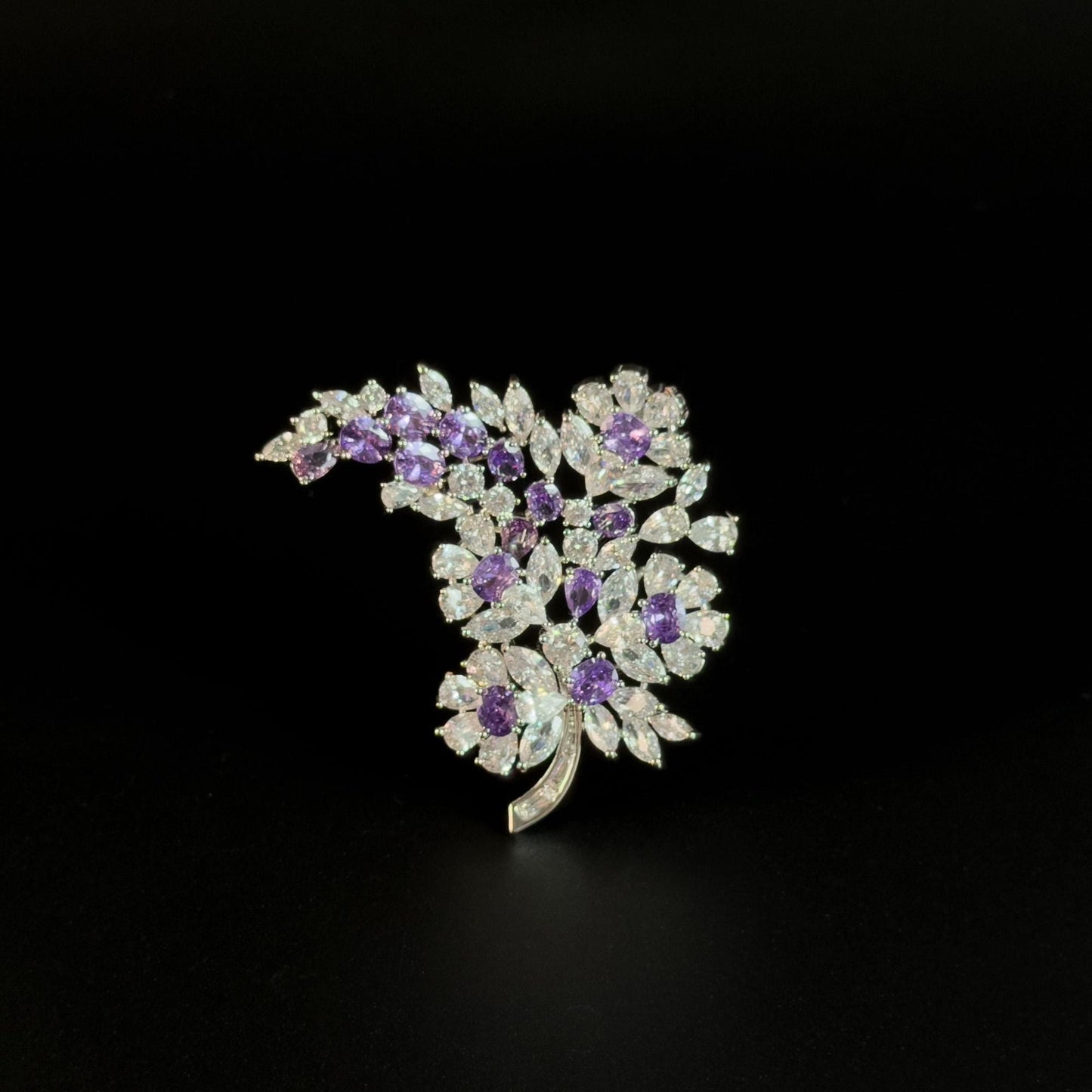Amethyst Bouquet Brooch
