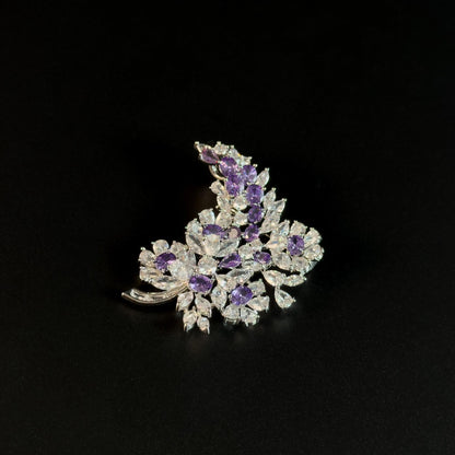 Amethyst Bouquet Brooch