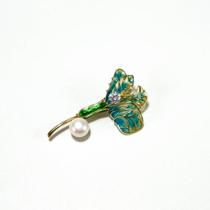 Belus · Azure Morning Glory Brooch