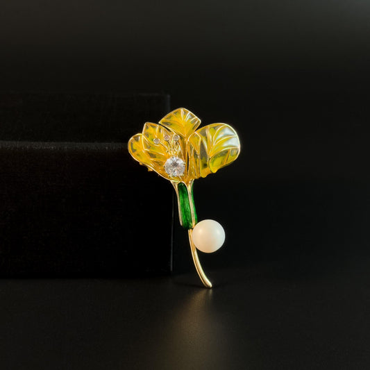 Boeotus · Golden Morning Glory Brooch