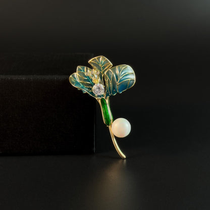 Belus · Azure Morning Glory Brooch