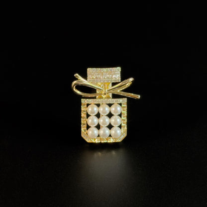 Briseis · Golden Perfume Bottle Brooch