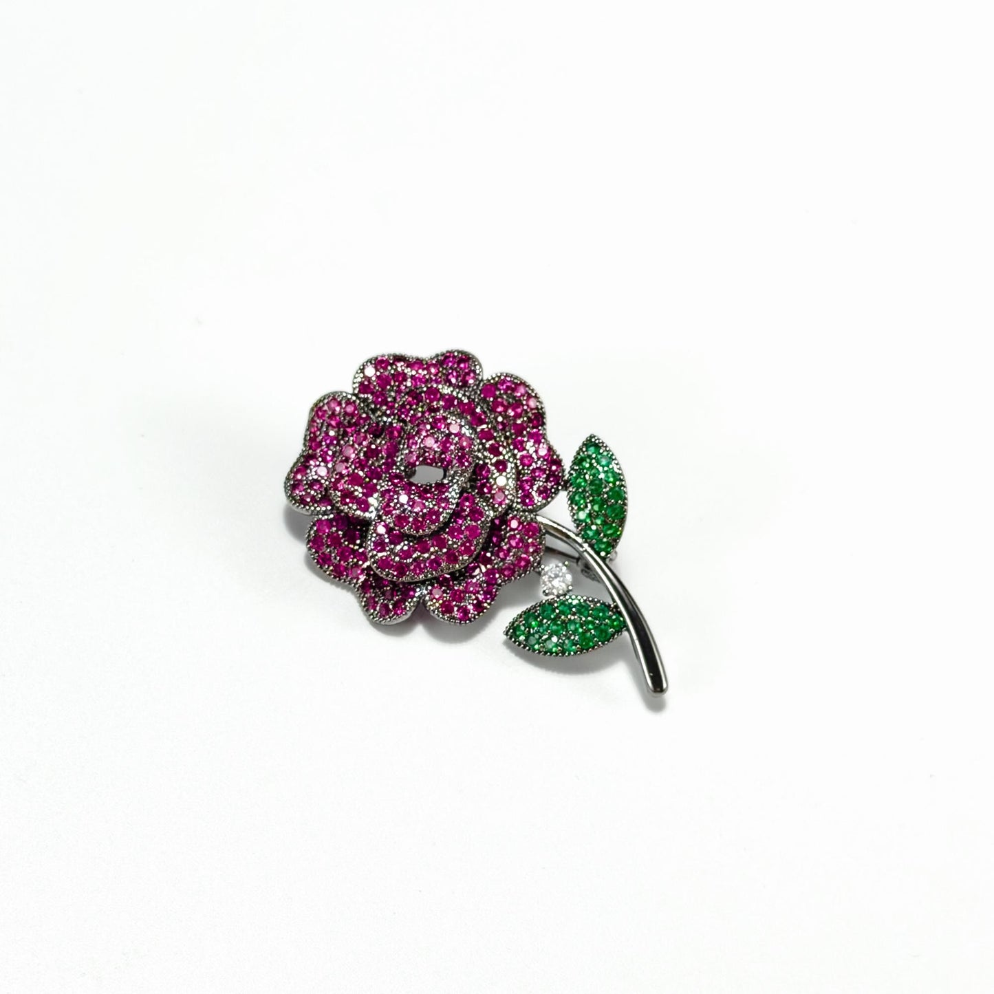 Broteas · Crimson Camellia Brooch
