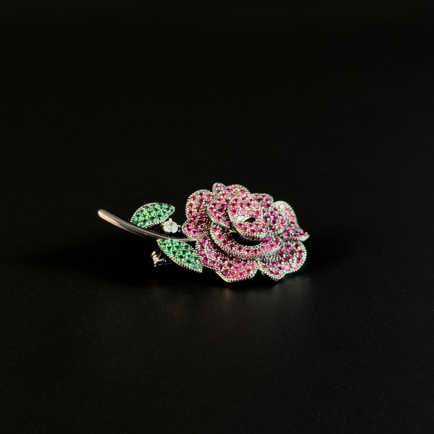 Broteas · Crimson Camellia Brooch