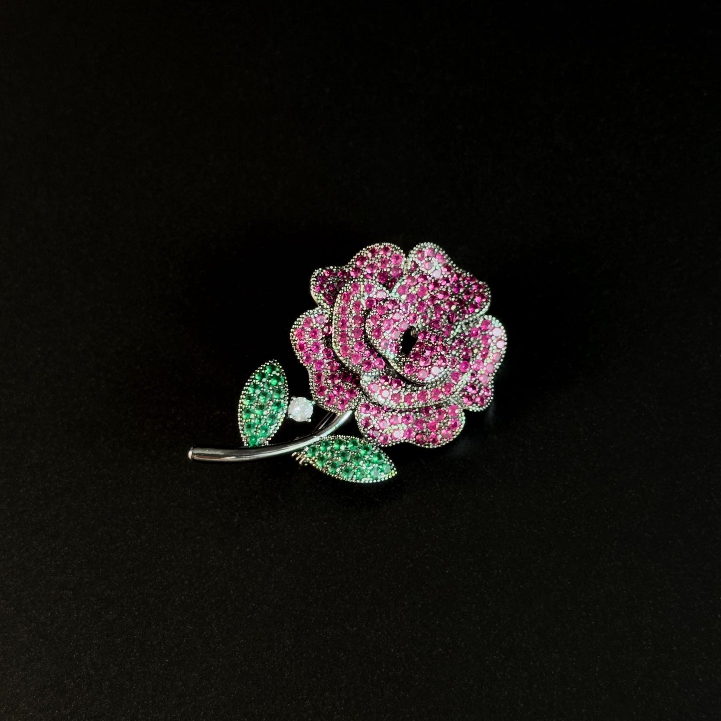 Broteas · Crimson Camellia Brooch