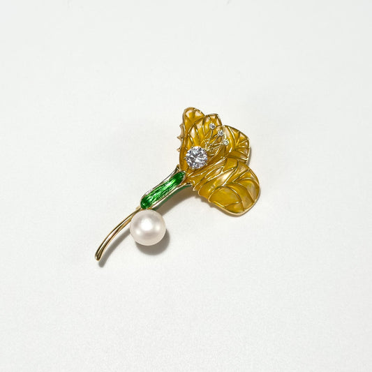 Boeotus · Golden Morning Glory Brooch