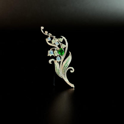 Amycus · Verdant Lily of the Valley Brooch