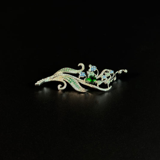Amycus · Verdant Lily of the Valley Brooch