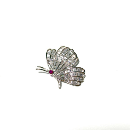 Areithous · Starlit Pavé Butterfly Brooch