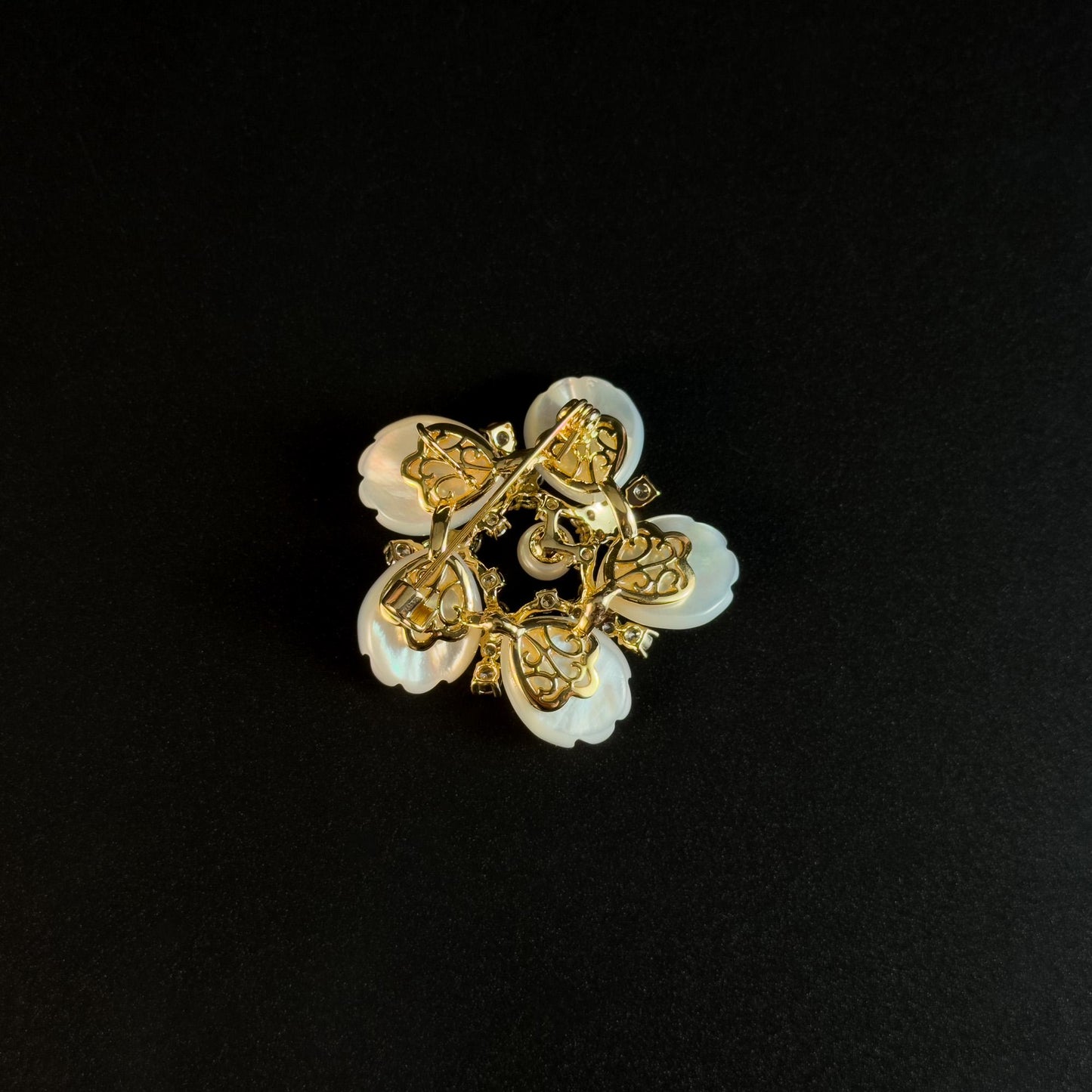 Antheia · Moonlit Cherry Blossom Brooch
