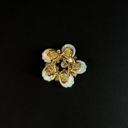 Antheia · Moonlit Cherry Blossom Brooch