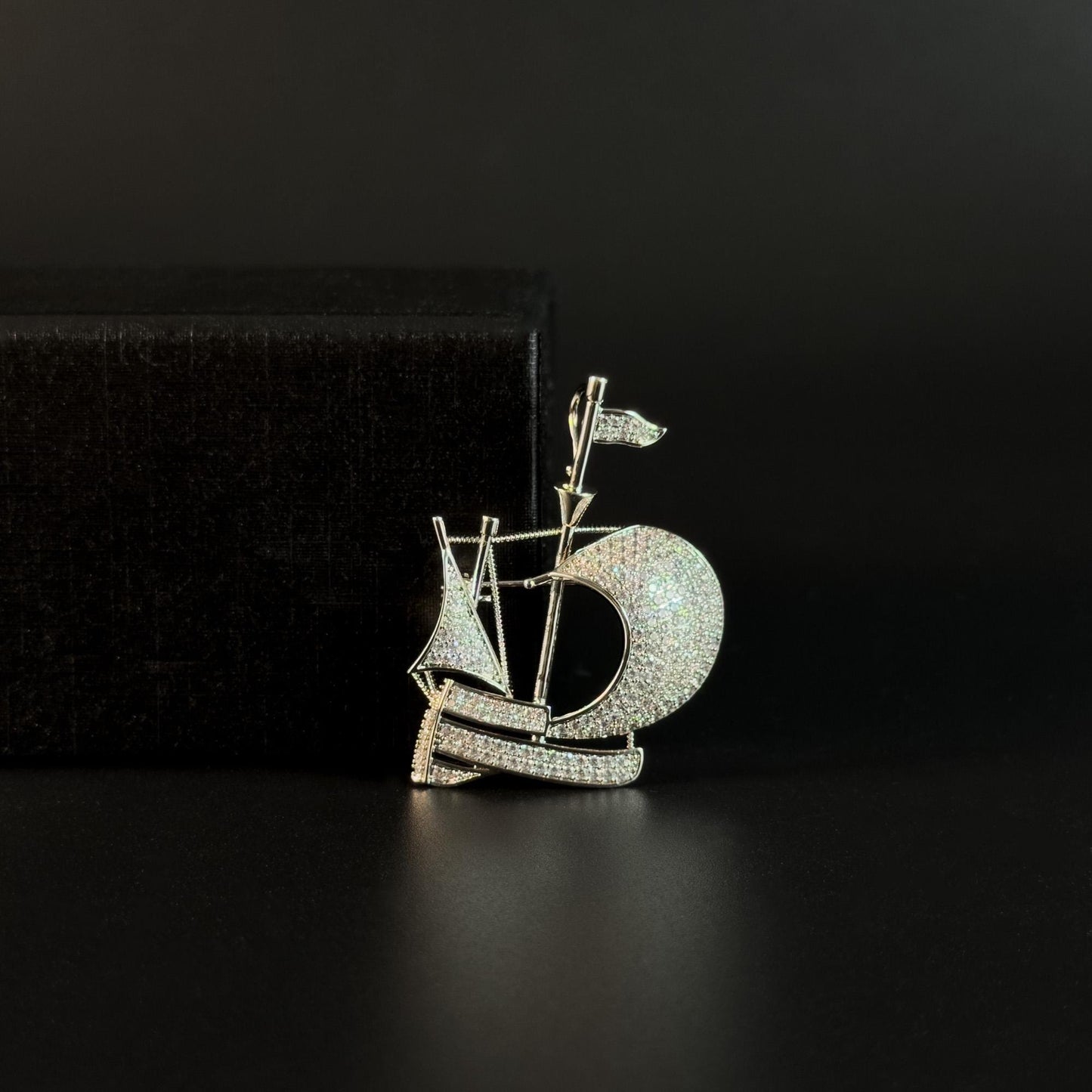 Alexiares · Starlit Sailing Ship Brooch