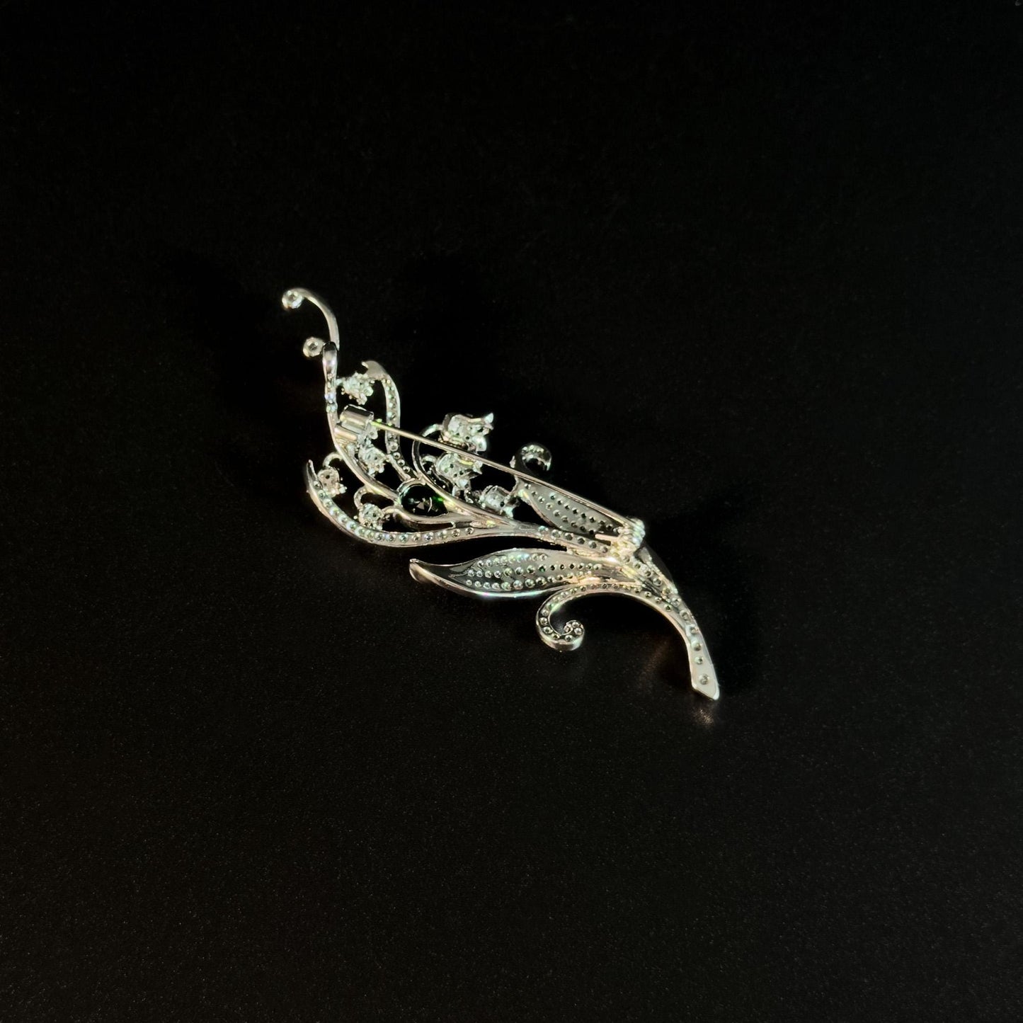 Amycus · Verdant Lily of the Valley Brooch