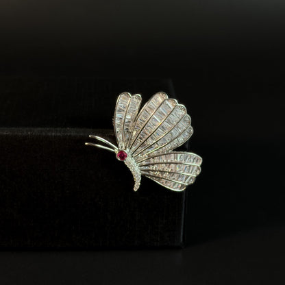Areithous · Starlit Pavé Butterfly Brooch