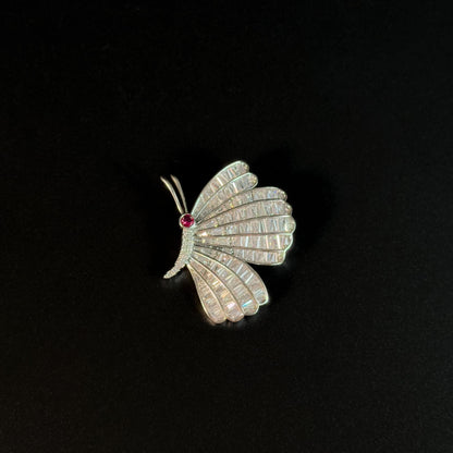 Areithous · Starlit Pavé Butterfly Brooch