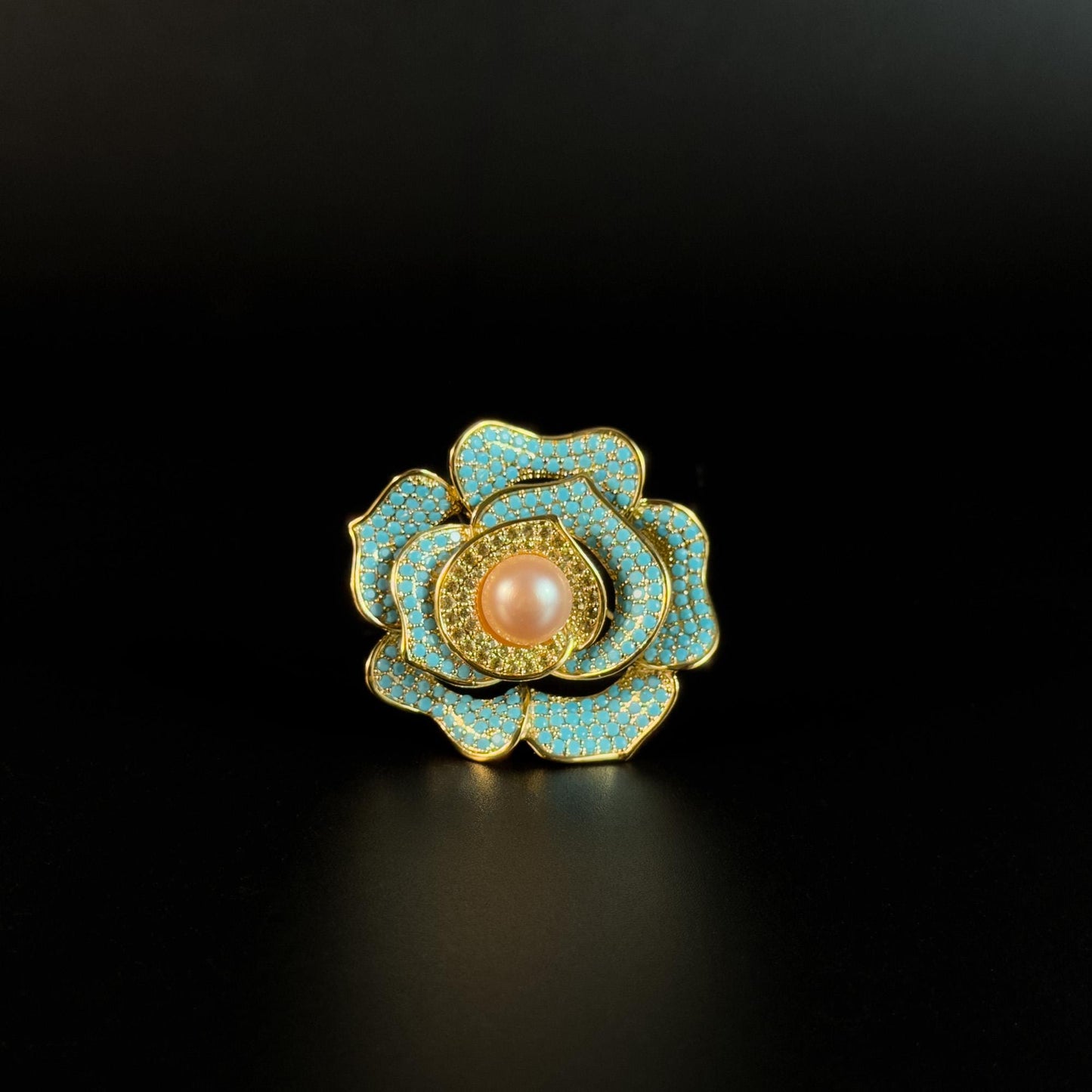 Antikleia · Azure Camellia Brooch