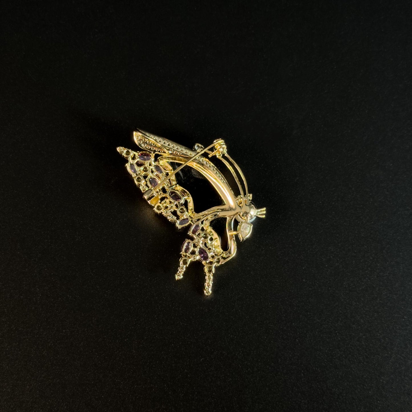 Agraulos · Violet-Winged Butterfly Brooch