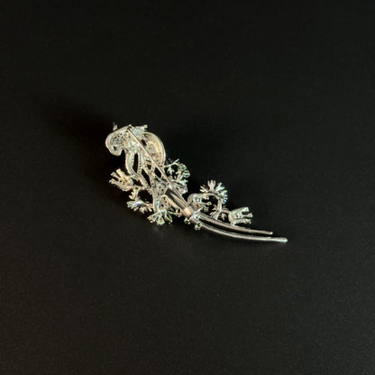 Agapenor · Verdant Long-Tailed Bird Brooch