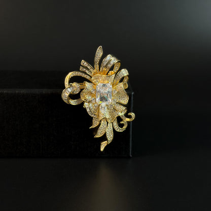 Amphialus · Golden Satin Ribbon Brooch