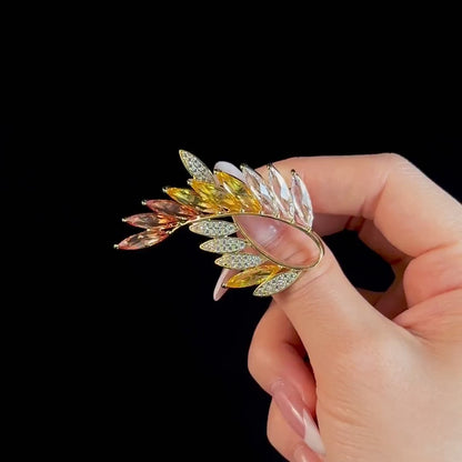 Gradient Wheat Ear Brooch