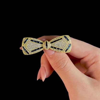 Exquisite and Luxurious Bow Brooch