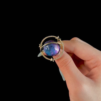 Neptune Planet Brooch