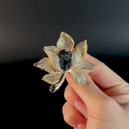 Golden Lotus Brooch