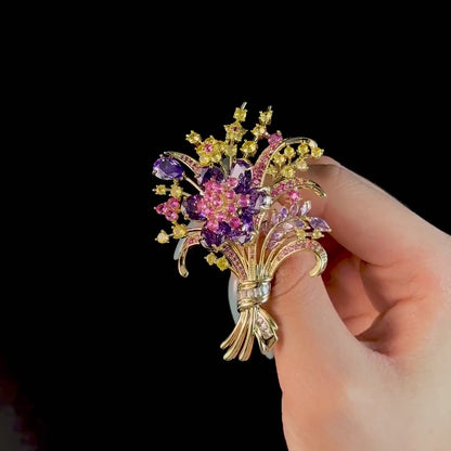 Colorful Bouquet Brooch