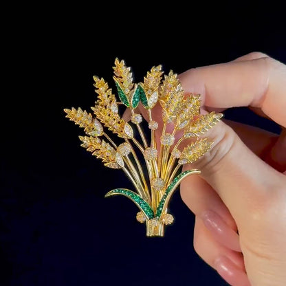 Luxury Wheat Ear Brooch
