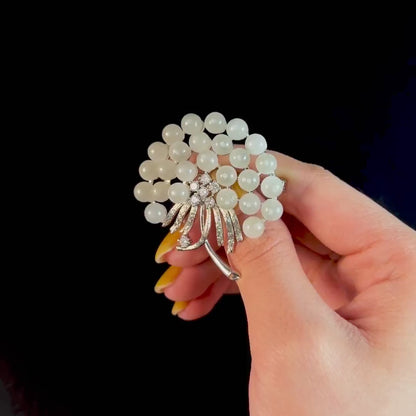 Spherical Flower Brooch