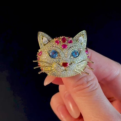 Charming Mini Cat Brooch