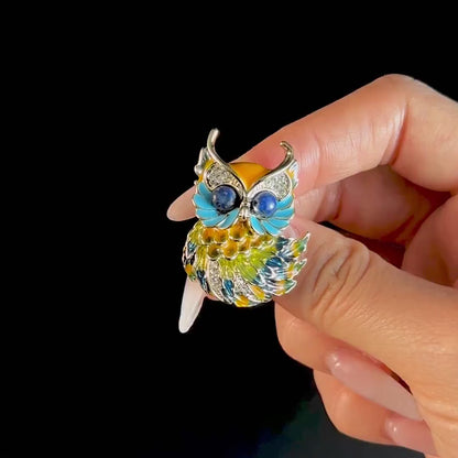 Adorable Owl Brooch