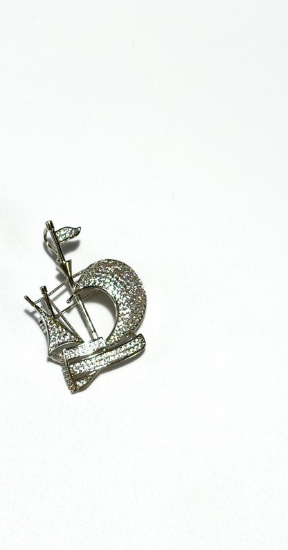 Alexiares · Starlit Sailing Ship Brooch