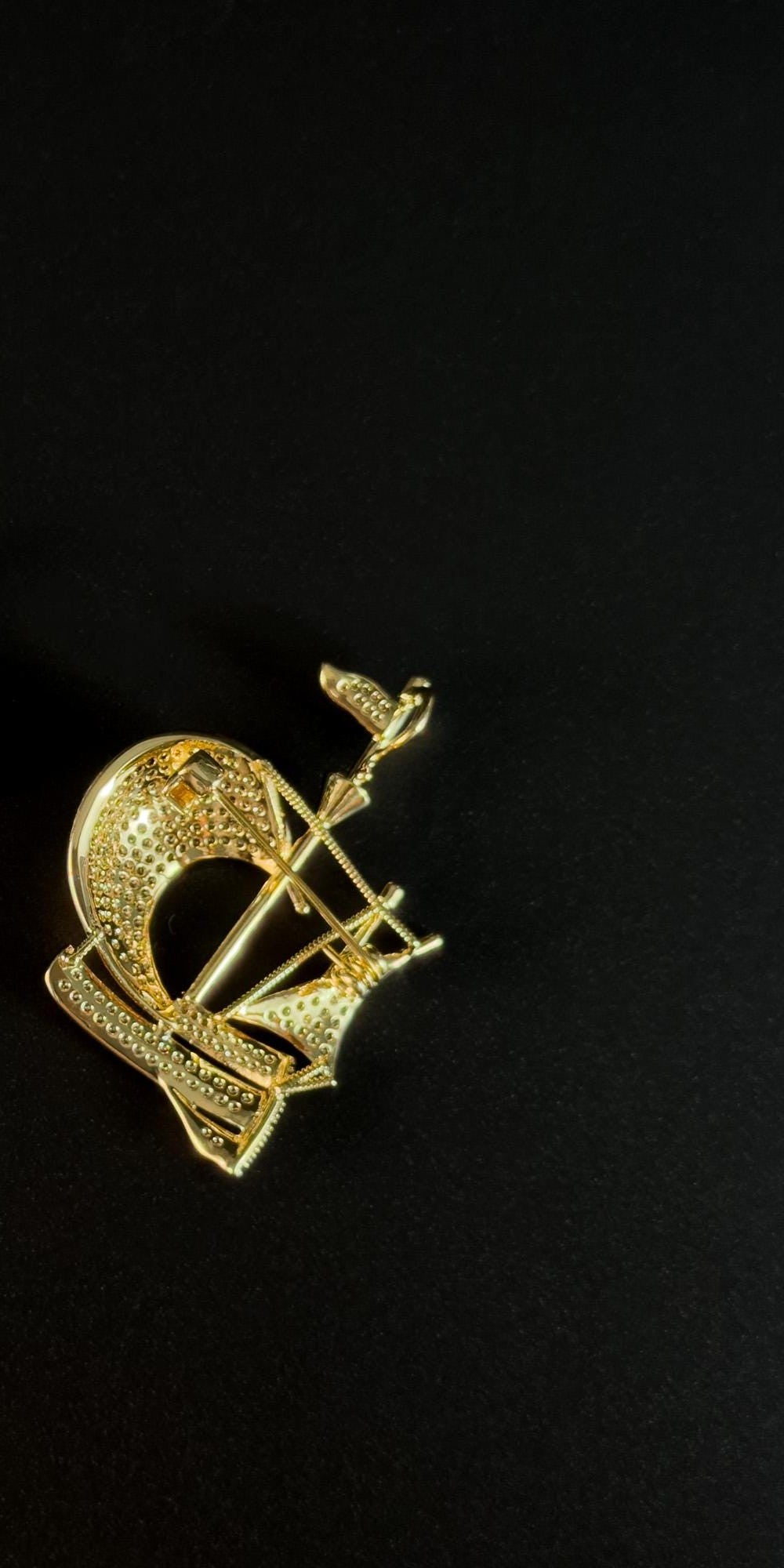 Alcyoneus · Golden Sailing Ship Brooch